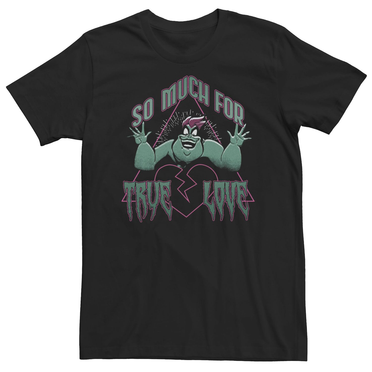 Image for Disney Big & Tall Villains Valentine's Day Ursula So Much For True Love Tee at Kohl's.