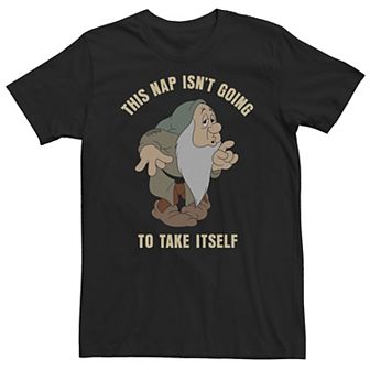Big & Tall Disney Snow White Sleepy This Nap Isn't Going To Take Itself Tee