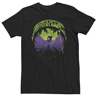 Big & Tall Disney Sleeping Beauty Silouhette Maleficent Rock Theme Tee