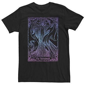 Big & Tall Disney Sleeping Beauty Maleficent Tarot Poster Tee
