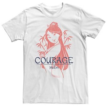 Big & Tall Disney Mulan Courage Tonal Vintage Tee