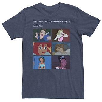 Big & Tall Disney Princess Not Dramatic Meme Panel Tee