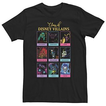 Big & Tall Disney Villains Class Of Disney Villains Yearbook Tee