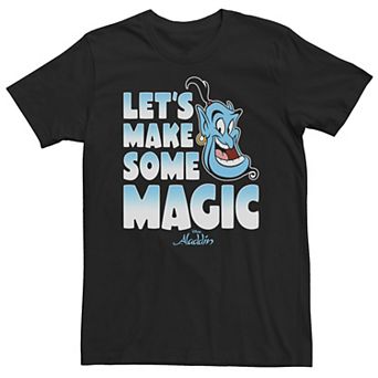 Big & Tall Disney Aladdin Genie Let's Make Some Magic Gradient Text Tee