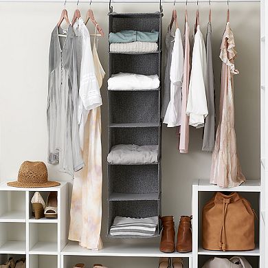 Household Essentials 6-Shelf Hanging Closet Organizer