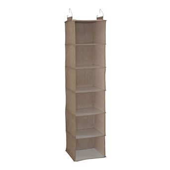 Household Essentials 6-Shelf Hanging Closet Organizer