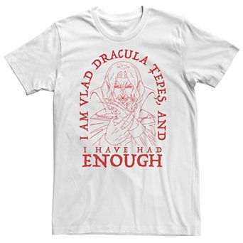 Big & Tall Netflix Castlevania I Am Dracula And I Have Had Enough Tee