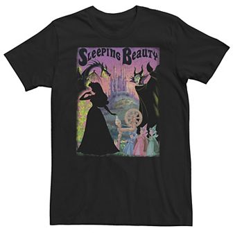 Big & Tall Disney Sleeping Beauty Aurora Maleficent Poster Tee