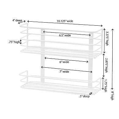 Household Essentials 2-Tier Door Mount Cabinet Organizer
