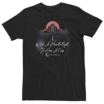 Big & Tall Netflix Castlevania Dracula A Horrible Night To Have A Curse Tee