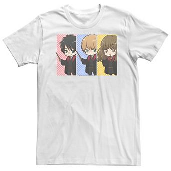 Big & Tall Harry Potter Hermione Granger Ron Weasley Anime Panel Tee