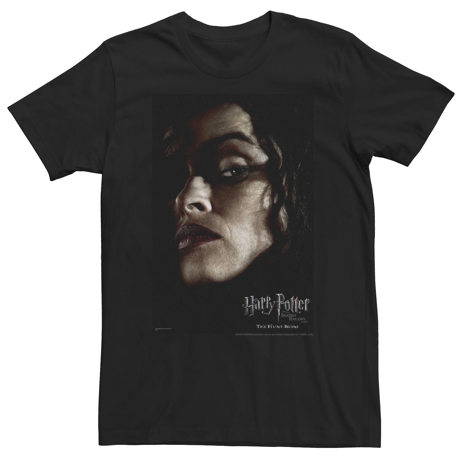 Image for Harry Potter Big & Tall Deathly Hallows Bellatrix Character Poster Tee at Kohl's.