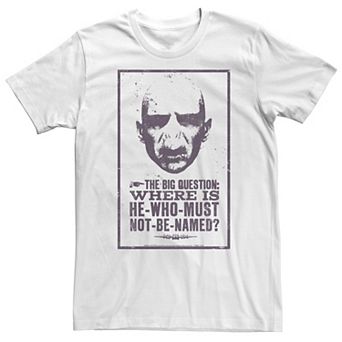 Big & Tall Harry Potter Voldemort Where Is He-Who-Must-Not-Be-Named? Tee