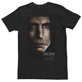 Big & Tall Harry Potter Deathly Hallows Snape Character Poster Tee