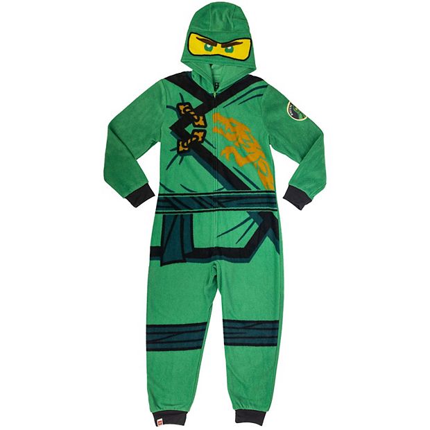 Boys 4-12 Lego Ninjago Hooded Blanket Sleeper One-Piece Pajamas