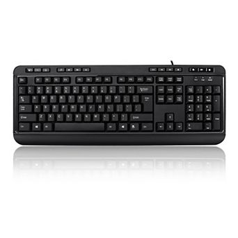 Adesso Multimedia Desktop Keyboard with 3-Port USB Hub