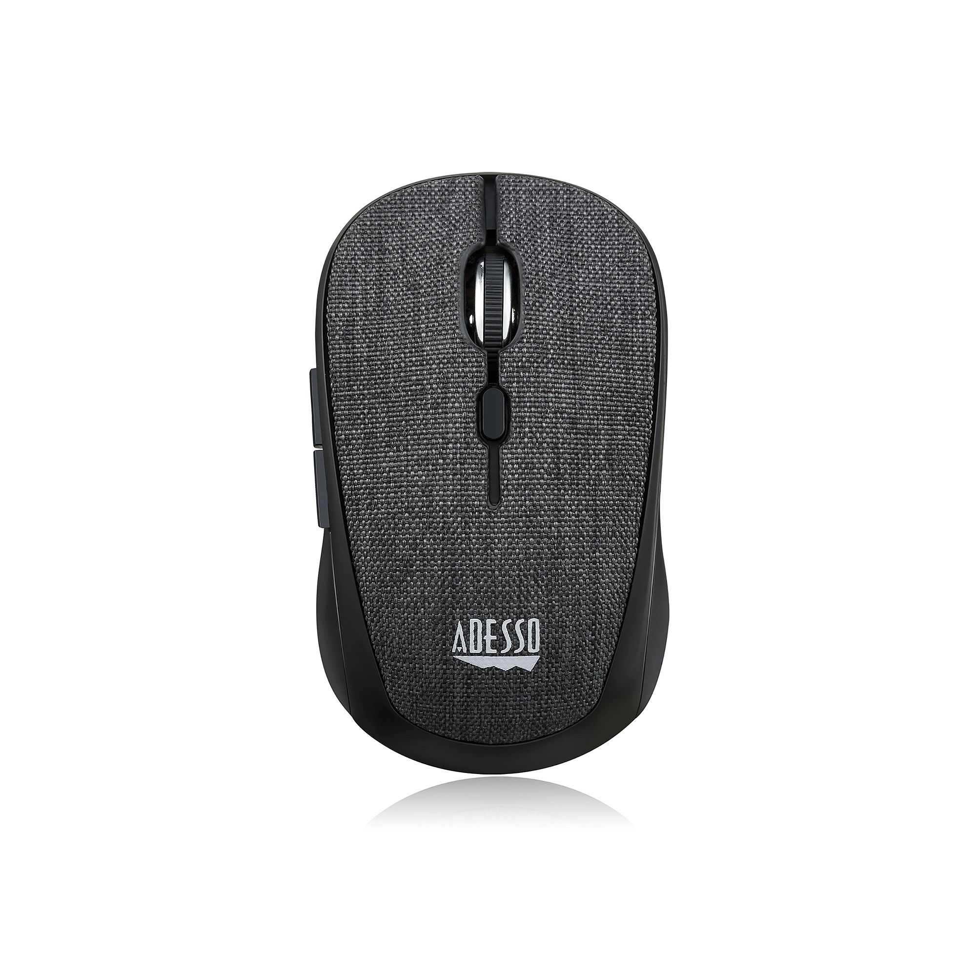 Adesso iMouse S80R Wireless Fabric Optical Mini Mouse, Black