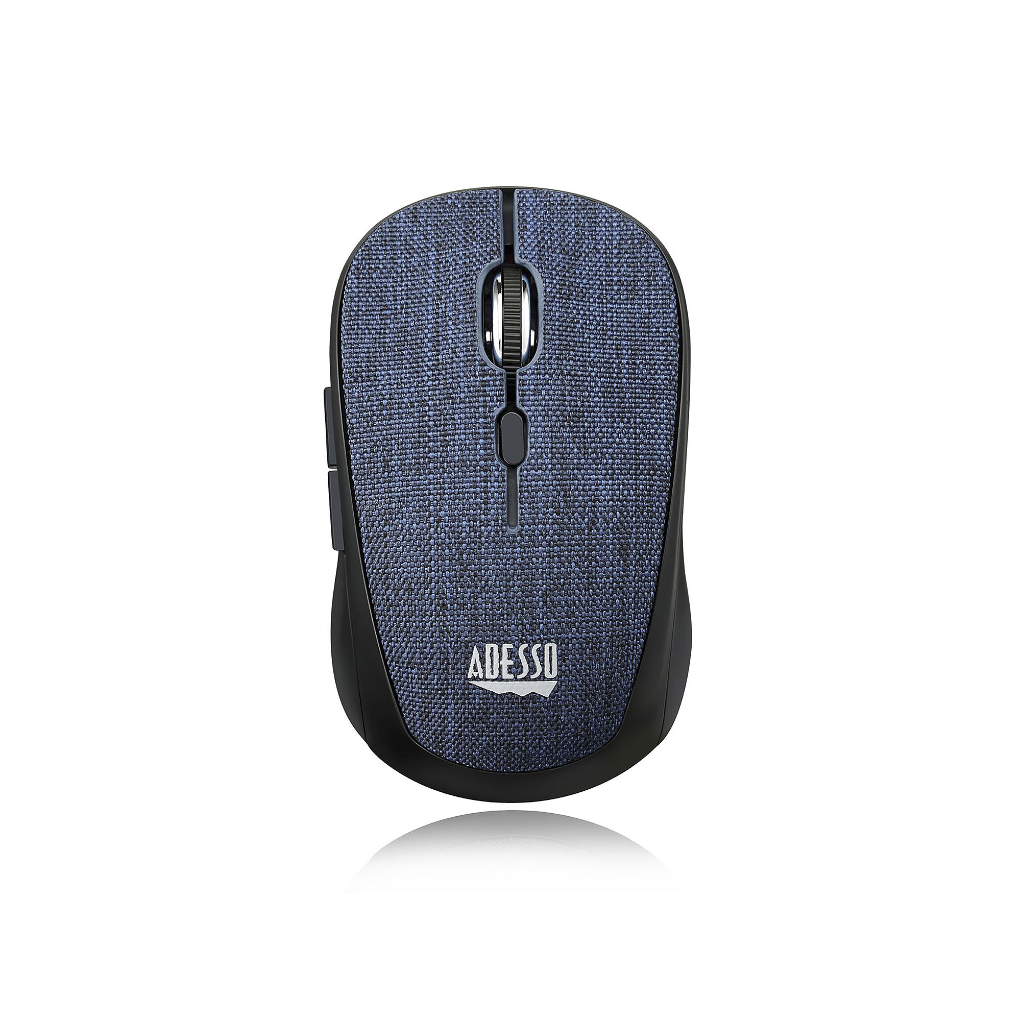 Adesso iMouse S80R Wireless Fabric Optical Mini Mouse, Blue