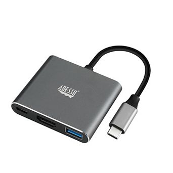 Adesso 3-in-1 USB-C Multiport Docking Station