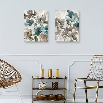 Masterpiece Topaz Garden I & II by Carol Robinson Canvas Wall Art 2-piece Set