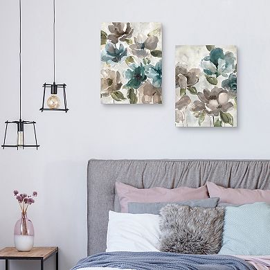 Masterpiece Topaz Garden I & II by Carol Robinson Canvas Wall Art 2-piece Set