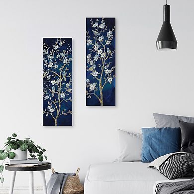 Masterpiece Indigo Spring I & II by Nan Canvas Wall Art 2-piece Set