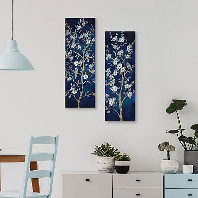 Masterpiece Indigo Spring I & II by Nan Canvas Wall Art 2-piece Set