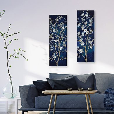 Masterpiece Indigo Spring I & II by Nan Canvas Wall Art 2-piece Set