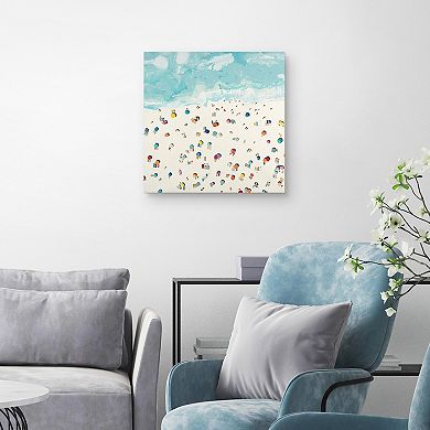 Masterpiece Aerial Beach Days Canvas Wall Art