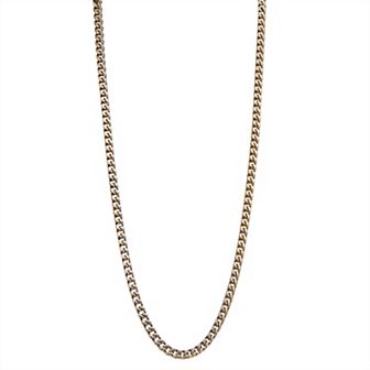 Two Tone Stainless Steel Franco Chain Necklace