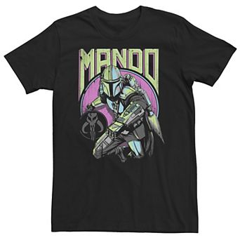 Big & Tall Star Wars: The Mandalorian Mando New Wave and Icon Tee