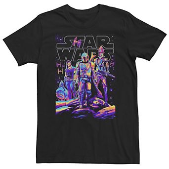 Big & Tall Star Wars The Mandalorian Light It Up Tee