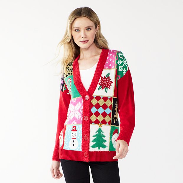 Women s Celebrate Together Christmas Sweater Cardigan