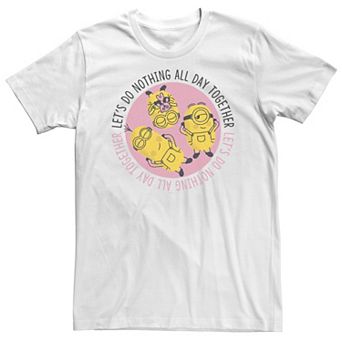 Big & Tall Despicable Me Minions Valentine's Day Let's Do Nothing Tee