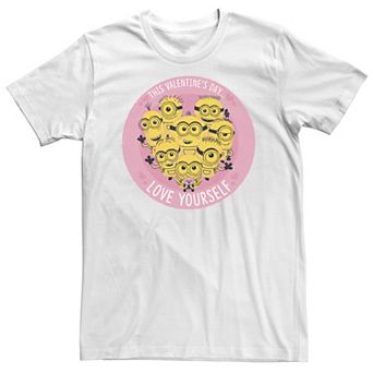 Big & Tall Despicable Me Minions This Valentine's Day Love Yourself Tee