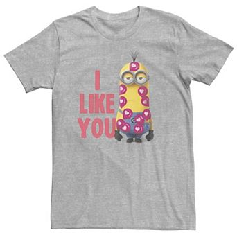 Big & Tall Despicable Me Minions Valentine's Day I Like You Tee