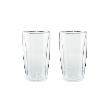 Henckels 2-pc. Double-Wall Latte Glass Set