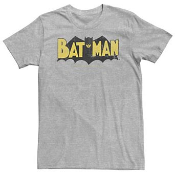 Big & Tall DC Comics Batman Large Block Text Logo Tee