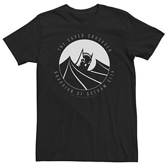 Big & Tall DC Comics Batman The Caped Crusader Text Poster Tee