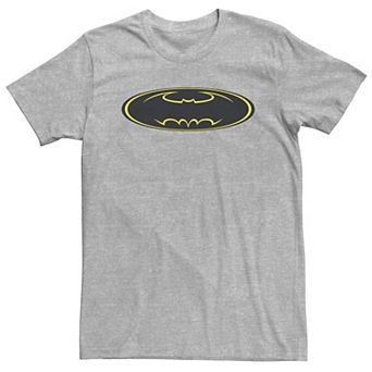 Big & Tall DC Comics Batman Yellow Line Chest Logo Tee