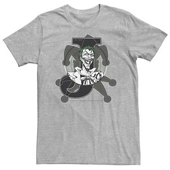 Big & Tall DC Comics Joker Card Laughing Poster Tee