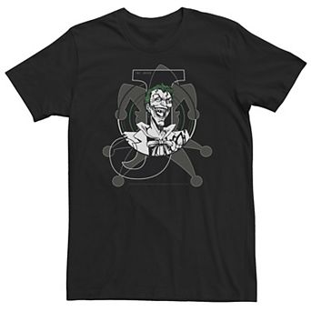 Big & Tall DC Comics Joker Card Laughing Poster Tee