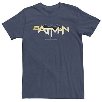 Big & Tall DC Comics Batman Modern Chest Text Logo Tee