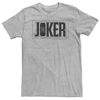 Big & Tall DC Comics The Joker Bold Text Poster Tee