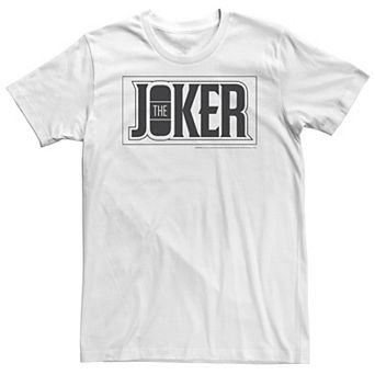 Big & Tall DC Comics The Joker Bold Text Poster Tee