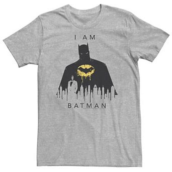 Big & Tall DC Comics "I Am Batman" Skyline Poster Tee