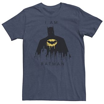 Big & Tall DC Comics "I Am Batman" Skyline Poster Tee