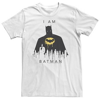 Big & Tall DC Comics "I Am Batman" Skyline Poster Tee