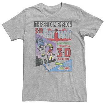 Big & Tall DC Comics Batman 3-D Vintage Comic Cover Tee