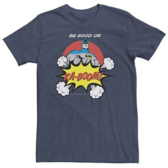 Big & Tall DC Comics Batman Ka-Boom Pop Art Text Poster Tee